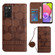 Samsung Galaxy A03S 166.5mm EU Crossbody Football Texture Magnetic PU Phone Case - Brown