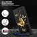 Samsung Galaxy A03s 166mm 3D Painted Leather Phone Case - Golden Swallow Butterfly