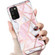 Samsung Galaxy A03s Electroplated Marble Pattern TPU Phone Case - Pink and White