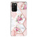Samsung Galaxy A03s Electroplated Marble Pattern TPU Phone Case - Rose Pink White