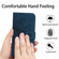 Samsung Galaxy A03S 166mm Skin Feel Sun Flower Pattern Flip Leather Phone Case with Lanyard - Inky Blue
