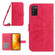 Samsung Galaxy A03S 166mm Skin Feel Sun Flower Pattern Flip Leather Phone Case with Lanyard - Rose Red