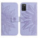 Samsung Galaxy A03S 166mm Skin Feel Sun Flower Pattern Flip Leather Phone Case with Lanyard - Purple