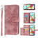 Samsung Galaxy A03s 166 Skin-feel Flowers Embossed Wallet Leather Phone Case - Pink