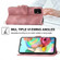Samsung Galaxy A03s 166 Skin-feel Flowers Embossed Wallet Leather Phone Case - Pink