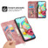 Samsung Galaxy A03s 166 Skin-feel Flowers Embossed Wallet Leather Phone Case - Pink