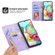 Samsung Galaxy A03s 164 Skin-feel Flowers Embossed Wallet Leather Phone Case - Purple