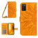 Samsung Galaxy A03S 166mm Skin Feel Sun Flower Pattern Flip Leather Phone Case with Lanyard - Yellow