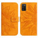 Samsung Galaxy A03S 166mm Skin Feel Sun Flower Pattern Flip Leather Phone Case with Lanyard - Yellow