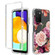 Samsung Galaxy A03s 165.8mm PC+TPU Transparent Painted Phone Case - Purple Floral
