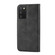 Samsung Galaxy A03s 166mm Cubic Grid Calf Texture Magnetic Closure Leather Phone Case - Black