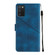 Samsung Galaxy A03s 165.8mm US Skin-feel Embossed Leather Phone Case - Blue