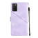 Samsung Galaxy A03s 165.8mm US Skin-feel Embossed Leather Phone Case - Light Purple