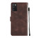 Samsung Galaxy A03s 166.6mm Skin-feel Embossed Leather Phone Case - Brown