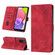 Samsung Galaxy A03s 164.3mm India Skin-feel Embossed Leather Phone Case - Red
