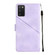 Samsung Galaxy A03s 164.3mm India Skin-feel Embossed Leather Phone Case - Light Purple