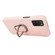 Samsung Galaxy A03s Ring Holder Litchi Texture Genuine Leather Phone Case - Pink