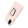 Samsung Galaxy A03s Ring Holder Litchi Texture Genuine Leather Phone Case - Pink