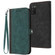 Samsung Galaxy A03s Side Buckle Double Fold Hand Strap Leather Phone Case - Dark Green