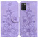 Samsung Galaxy A03s EU 166.5mm Lily Embossed Leather Phone Case - Purple