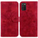 Samsung Galaxy A03s EU 166.5mm Lily Embossed Leather Phone Case - Red