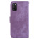 Samsung Galaxy A03s EU 166.5mm Little Tiger Embossed Leather Phone Case - Purple