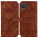 Samsung Galaxy A03s US 164.2mm Double 8-shaped Embossed Leather Phone Case - Brown