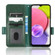 Samsung Galaxy A03s 166mm Symmetrical Triangle Leather Phone Case - Green