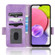 Samsung Galaxy A03s 164.2mm Symmetrical Triangle Leather Phone Case - Purple