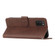 Samsung Galaxy A03s 166mm Heart Pattern Skin Feel Leather Phone Case - Brown