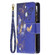Samsung Galaxy A03s 166mm Colored Drawing Zipper Leather Phone Case - Purple Butterfly