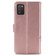 Samsung Galaxy A03s 166mm Four-leaf Clasp Embossed Leather Case with Lanyard & Card Slot & Wallet & Holder - Rose Gold
