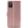 Samsung Galaxy A03s 164mm Four-leaf Clasp Embossed Leather Case with Lanyard & Card Slot & Wallet & Holder - Rose Gold