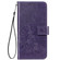 Samsung Galaxy A03s 164mm Four-leaf Clasp Embossed Leather Case with Lanyard & Card Slot & Wallet & Holder - Purple