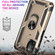 Samsung Galaxy A03s 166mm Version Shockproof TPU + PC Protective Case with 360 Degree Rotating Holder - Gold