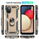 Samsung Galaxy A03s 164mm Version Shockproof TPU + PC Protective Case with 360 Degree Rotating Holder - Gold