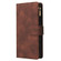 Samsung Galaxy A03s 166.5mm Multifunctional Frosted Zipper Wallet Leather Phone Case - Coffee