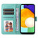 Samsung Galaxy A03s EU 166mm/ A02s US 166mm Embossed Sunflower Leather Phone Case - Green