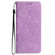 Samsung Galaxy A03s 166mm Ethnic Embossed Adsorption Leather Phone Case - Purple