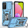Samsung Galaxy A03s Armor PC + TPU Camera Shield Phone Case - Light Blue