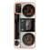 Samsung Galaxy A03s US Version Electroplating Marble Dual-side IMD Phone Case - Retro Radio