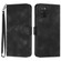 Samsung Galaxy A03s 166mm Line Pattern Skin Feel Leather Phone Case - Black