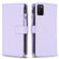 Samsung Galaxy A03s 9 Card Slots Zipper Wallet Leather Flip Phone Case - Light Purple