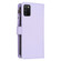 Samsung Galaxy A03s 9 Card Slots Zipper Wallet Leather Flip Phone Case - Light Purple