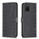 Samsung Galaxy A03s / A02s Plaid Embossed Leather Phone Case - Black