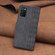 Samsung Galaxy A03s / A02s Plaid Embossed Leather Phone Case - Black