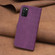 Samsung Galaxy A03s / A02s Plaid Embossed Leather Phone Case - Purple