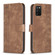 Samsung Galaxy A03s / A02s Plaid Embossed Leather Phone Case - Brown