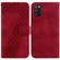 Samsung Galaxy A03s EU Edition 166.5mm 7-shaped Embossed Leather Phone Case - Red