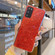 Samsung Galaxy A03s EU Edition Glitter Sequins Epoxy TPU Phone Case - Red